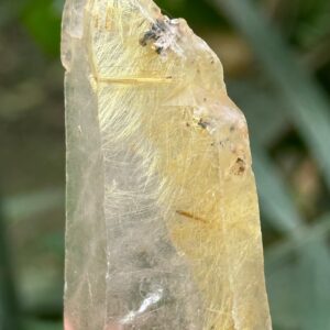 Natural Raw Rutile Quartz Crystal/Clear Golden Rutilated Needles Inclusion Crystal/Energy Crystal/Reiki/Meditation- 70 g