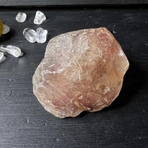 Raw Red Golden Rutilated Quartz Pebble, Brazil (2 Inch)