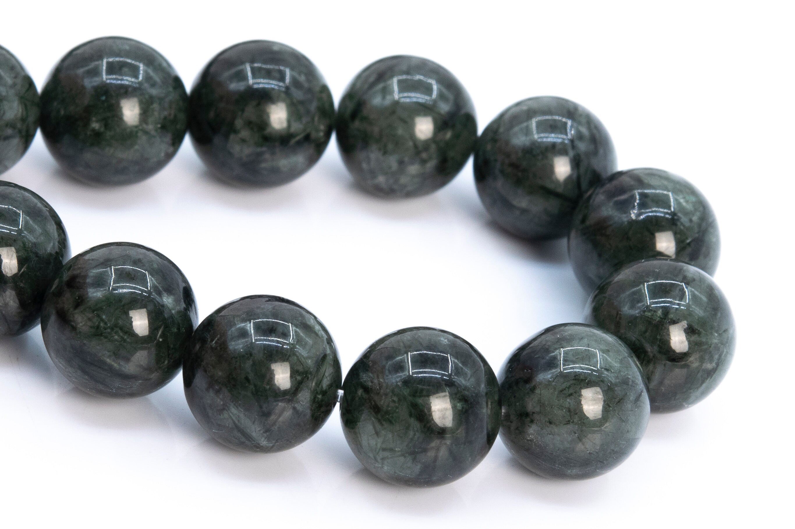 12mm Deep Green Rutilated Quartz Beads Grade Aa Genuine Natural Gemstone Half Strand Round Loose Beads 8" Bulk Lot Options (116528h-1982) 12mm Deep Green Rutilated Quartz Beads Grade Aa Genuine Natural Gemstone Half Strand Round Loose Beads 8" Bulk Lot Options (116528h-1982)