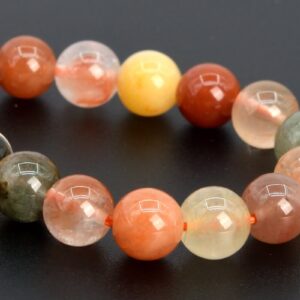 6MM Multicolor Rutilated Quartz Beads Grade AAA Genuine Natural Gemstone Half Strand Round Loose Beads 7" Bulk Lot Options (107338h-2351)