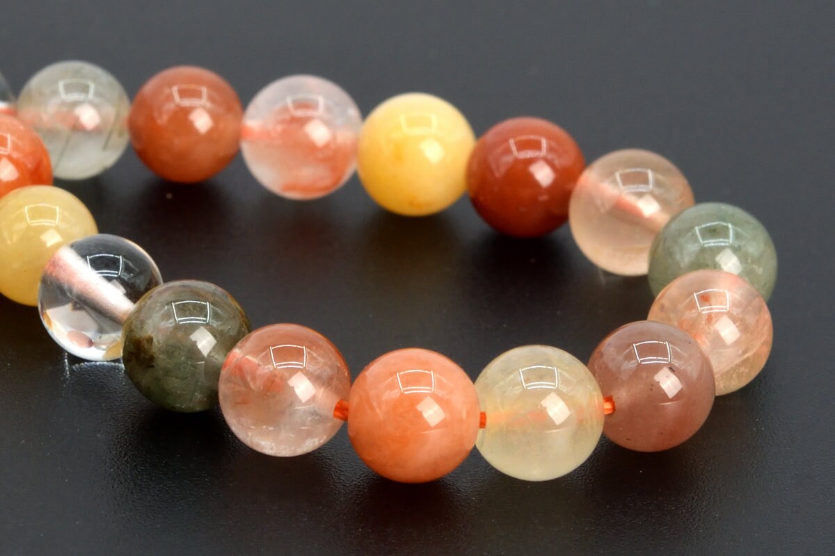 6mm Multicolor Rutilated Quartz Beads Grade Aaa Genuine Natural Gemstone Half Strand Round Loose Beads 7" Bulk Lot Options (107338h-2351)
