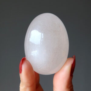 Rutilated Quartz Egg White Divine Crystal Gemstone New Beginnings Stone