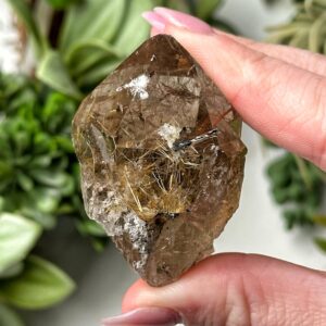 Rutilated Quartz Freeform | 54g | - #6 (polished Raw Gold Crystal Chunk, Crown Chakra, Intuition)