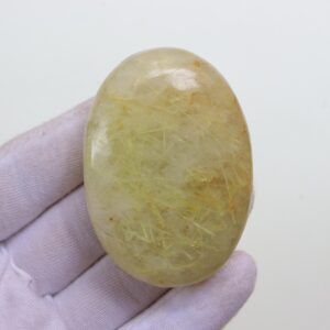 Golden Rutilated Quartz Palmstone