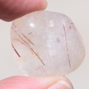 Red Rutilated Quartz Pebble