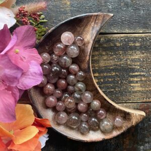 Red Rutilated Quartz, Red Rutilated Quartz Sphere, Qty. (1) Mini Sphere