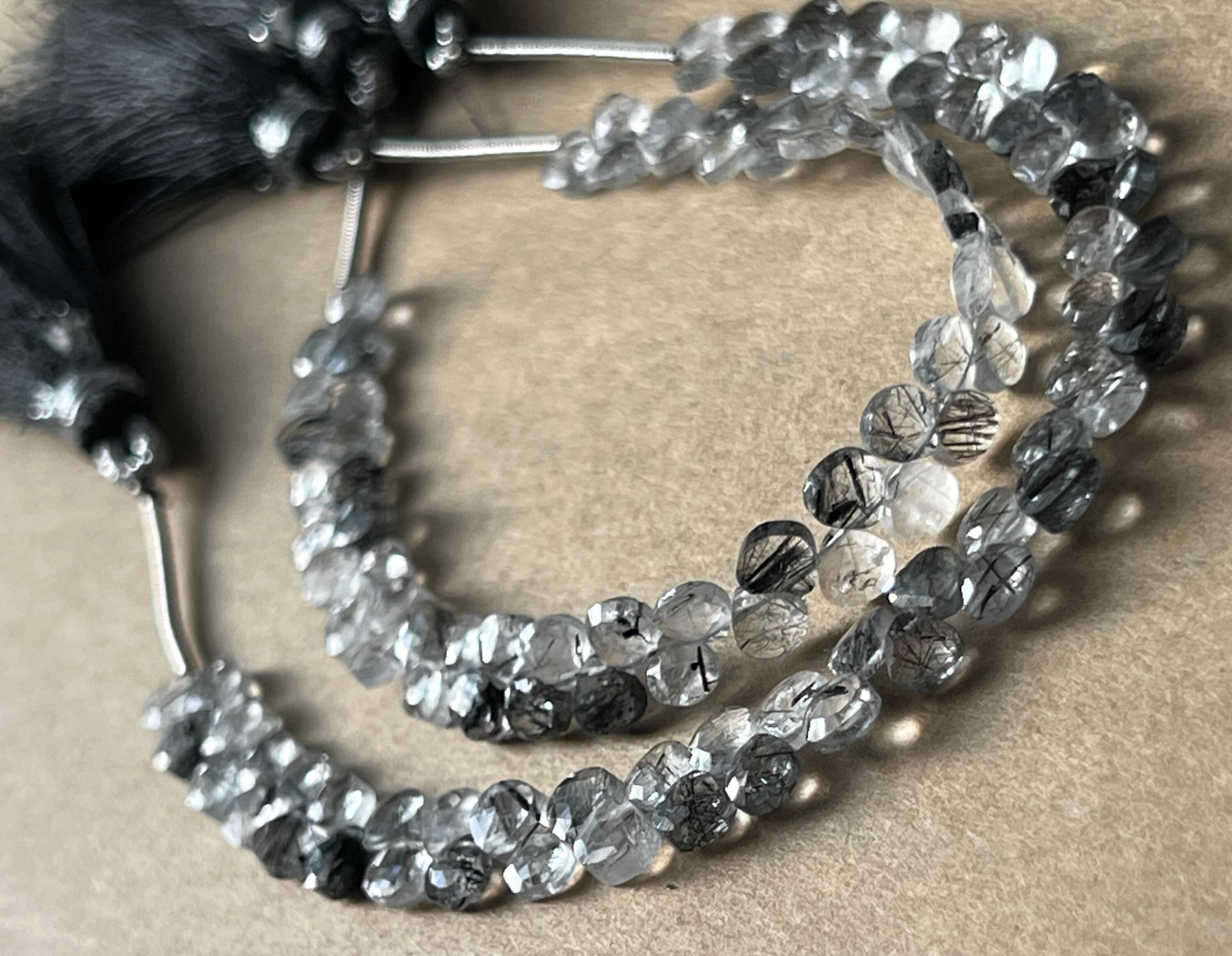 Rutile Quartz Mini Hearts Rutile Quartz Mini Hearts