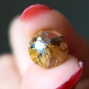 Rutilated Quartz Sphere Gold Quality Clear Crystal Ball
