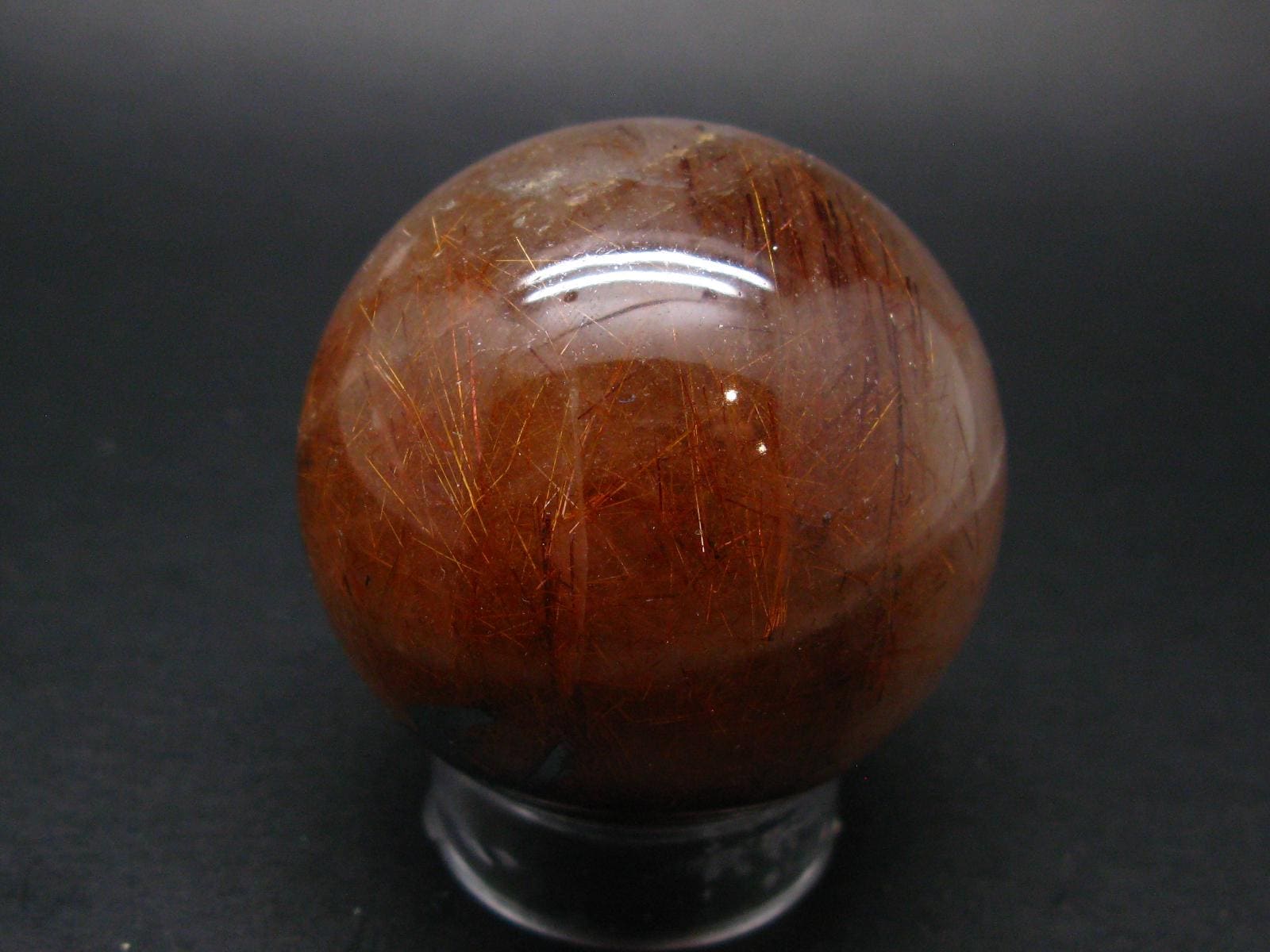 Rutilated Quartz Sphere W/ Rutile From Brazil - 2.0" - 178 Grams Rutilated Quartz Sphere W/ Rutile From Brazil - 2.0" - 178 Grams