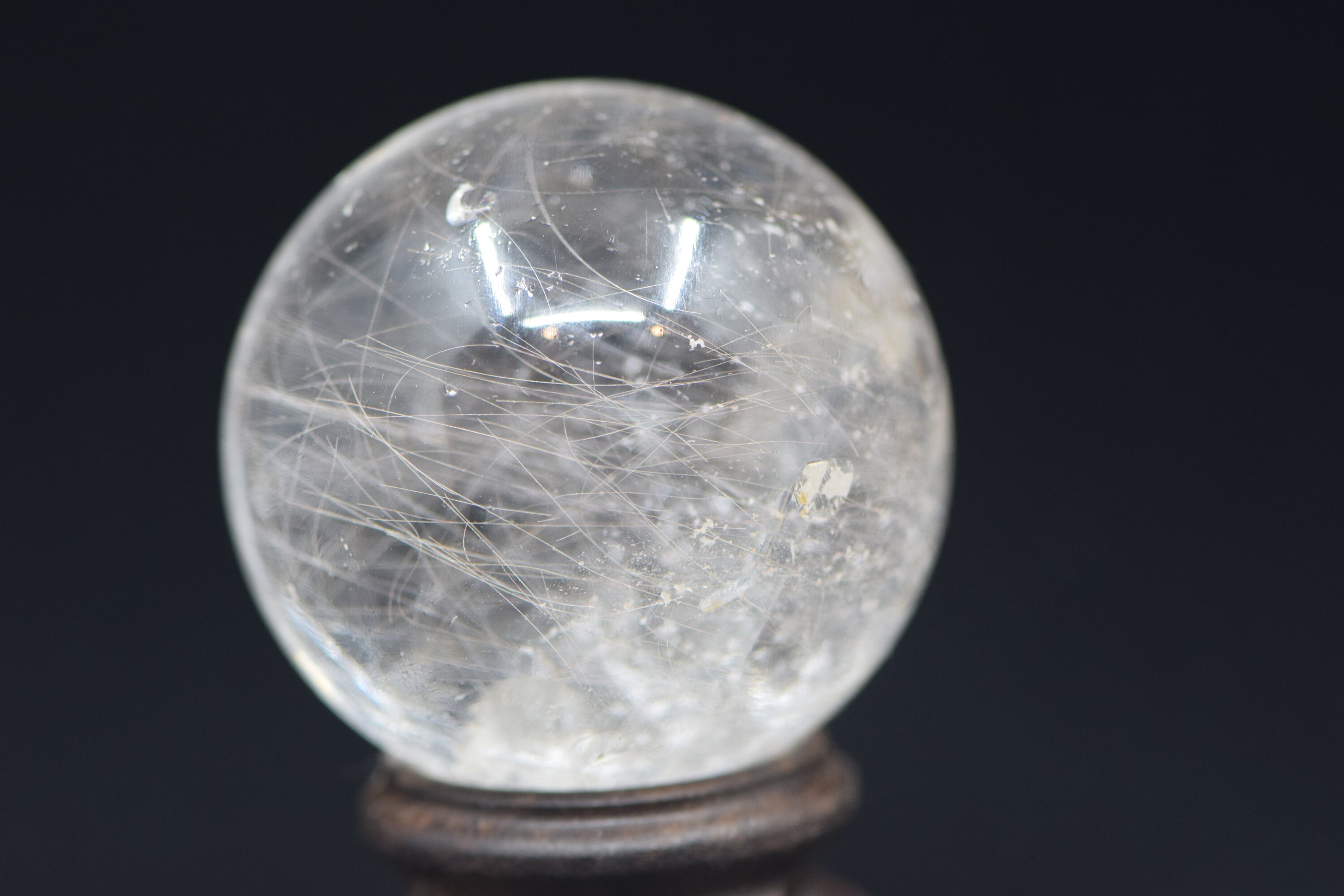 Rutilated Quartz Sphere