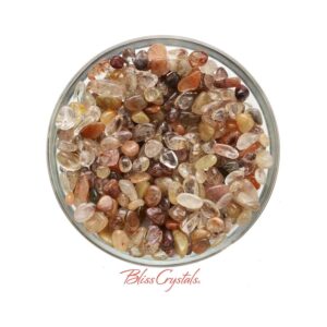 Rutilated Quartz Mini Small Size 28 Gm Tumbled Stone For Jewelry & Crafts #rq20