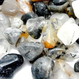 Tumbled Rutilated Quartz Crystals – Petite Chakra Stones