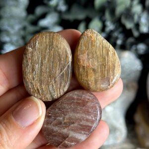 Tumbled Rutilated Quartz Stone - Red Rutile from Brazil