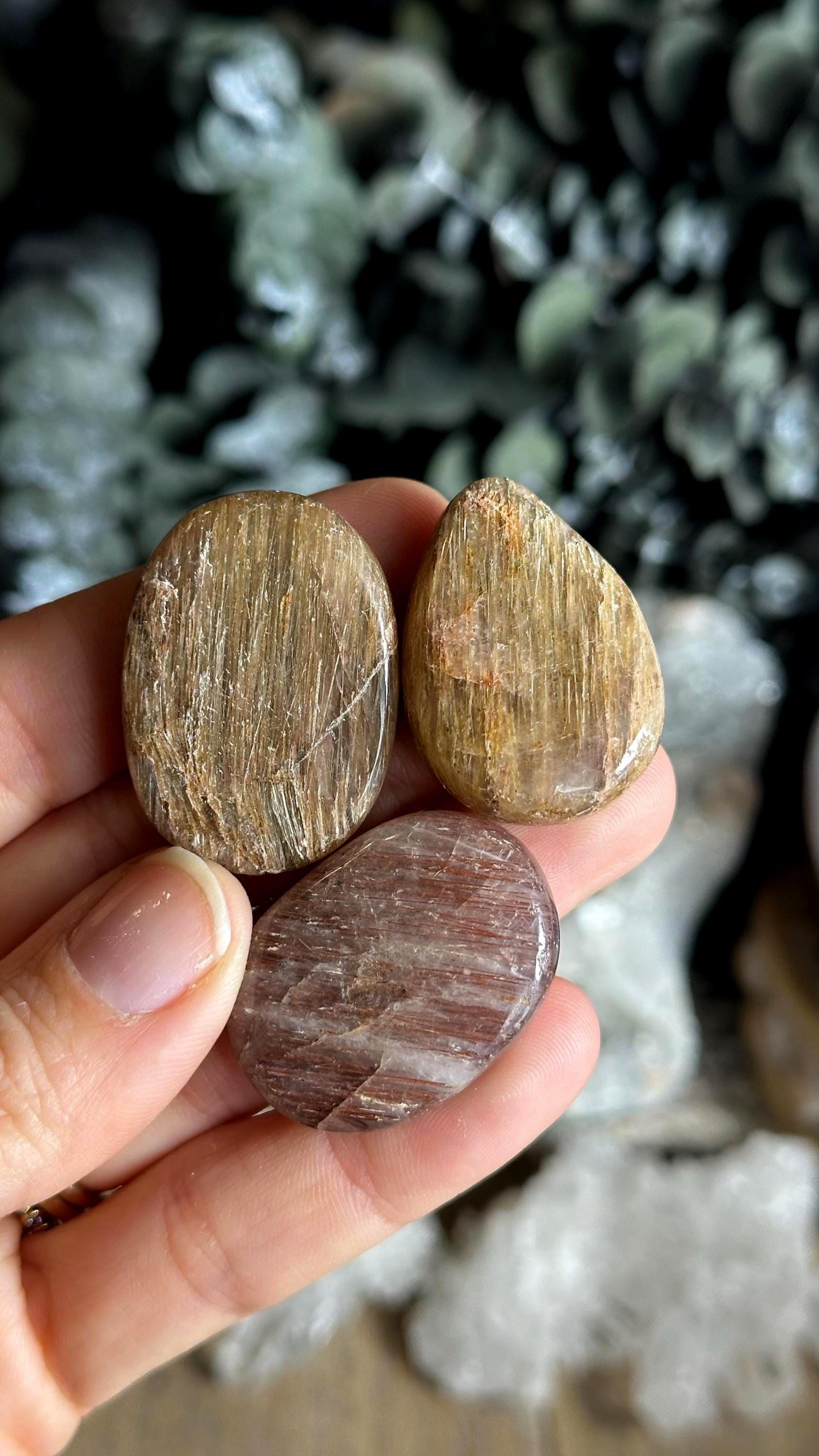 Tumbled Rutilated Quartz Stone - Red Rutile From Brazil Tumbled Rutilated Quartz Stone - Red Rutile From Brazil