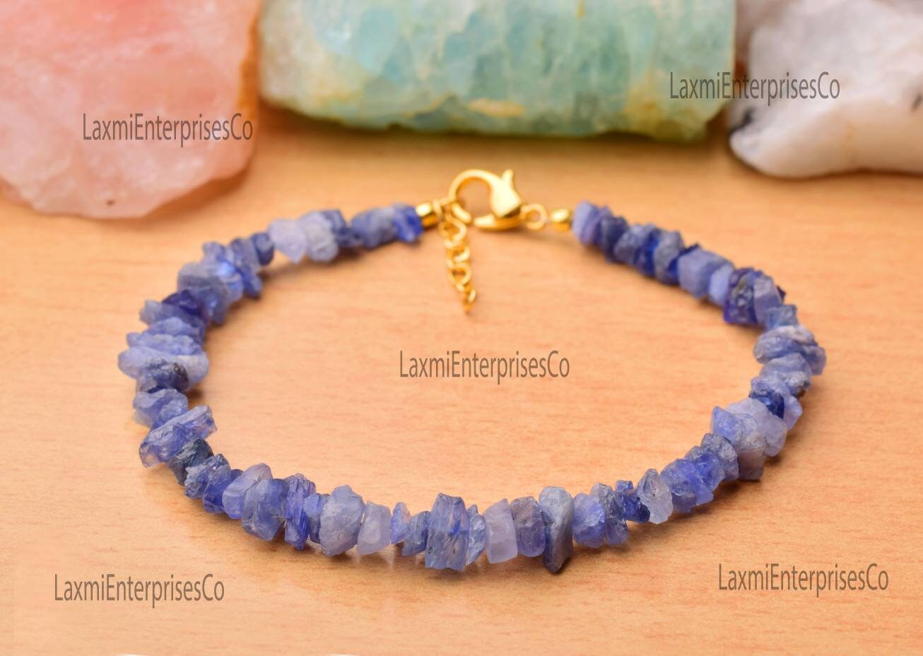 Natural Raw Blue Sapphire Bracelet In 925 Sterling Silver, Dainty, Faceted  Gemstone Bracelet, Stack Bracelet, Sapphire Bracelet, Gift Her