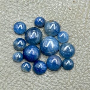 Blue Sapphire Cabochon Gemstone Lot (14 Pieces) - 32.0 Carat, 5-10mm