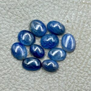 Blue Sapphire Cabochon Gemstone Lot (10 Pieces) - 24.95 Carat, 8-9mm