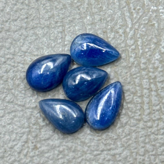 Blue Sapphire Cabochon Gemstone Lot (5 Pieces) - 22.40 Carat, 11-12mm