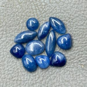 Blue Sapphire Cabochon Gemstone Lot (11 Pieces) - 37.90 Carat, 7-16mm