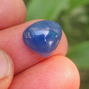 Handmade Natural Blue Sapphire Cabochon, 7.5 Carat Gemstone