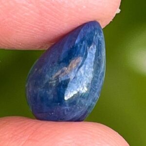Natural Blue Sapphire Cabochon Pear Shape, 6.20 Carat