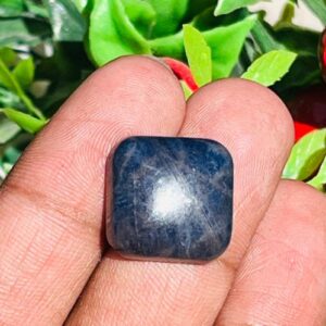 Natural Blue Sapphire  Silky Star  Cabochon Natural Star Blue Jewelry Making Supply Blue Sapphire Corundum Crystal Family 40 Carat Free Size