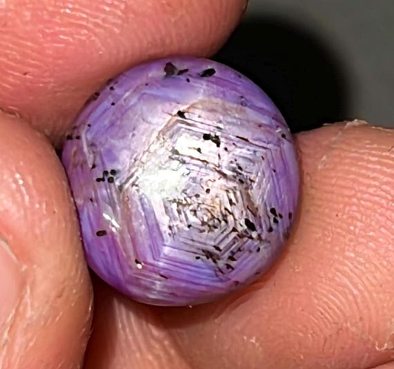 Natural Star Purple Sapphire Cabochon: September Birthstone, 18.90 Carats Natural Star Purple Sapphire Cabochon: September Birthstone, 18.90 Carats