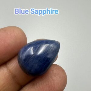 Rare 20Ct Blue Sapphire Pear Cabochon | 20x14mm Gemstone