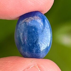 Untreated Blue Sapphire Cabochon: Oval Gemstone, 5.95 Carat