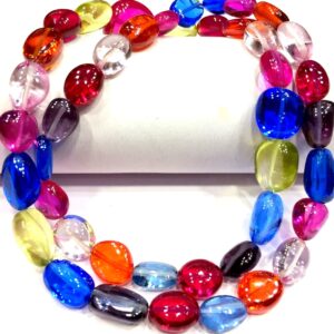 AAAA++ QUALITY~Sparkling~Multi Sapphire Smooth Nuggets Beads Multi Disco Nuggets Beads Sapphire Nuggets Gemstone Beads Great Polished Nugget