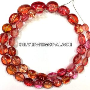 Extremely Beautiful! Padparadscha Orange Sapphire Smooth Nuggets Beads Gorgeous Sapphire Gemstone Beads ColorFul Beads Jewelry Making Beads.