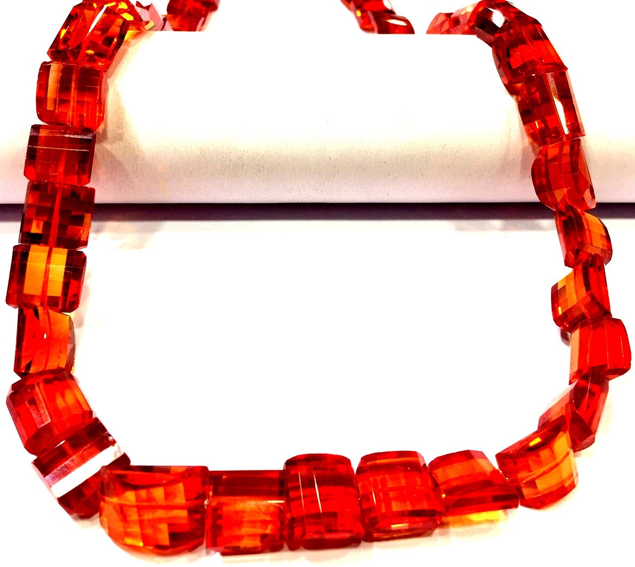 Extremely Rare~aaaa++ Padparadscha Sapphire Faceted Nuggets Beads Peachy Orange Sapphire Nuggets Beads Sapphire Gemstone Beads Wholesale.