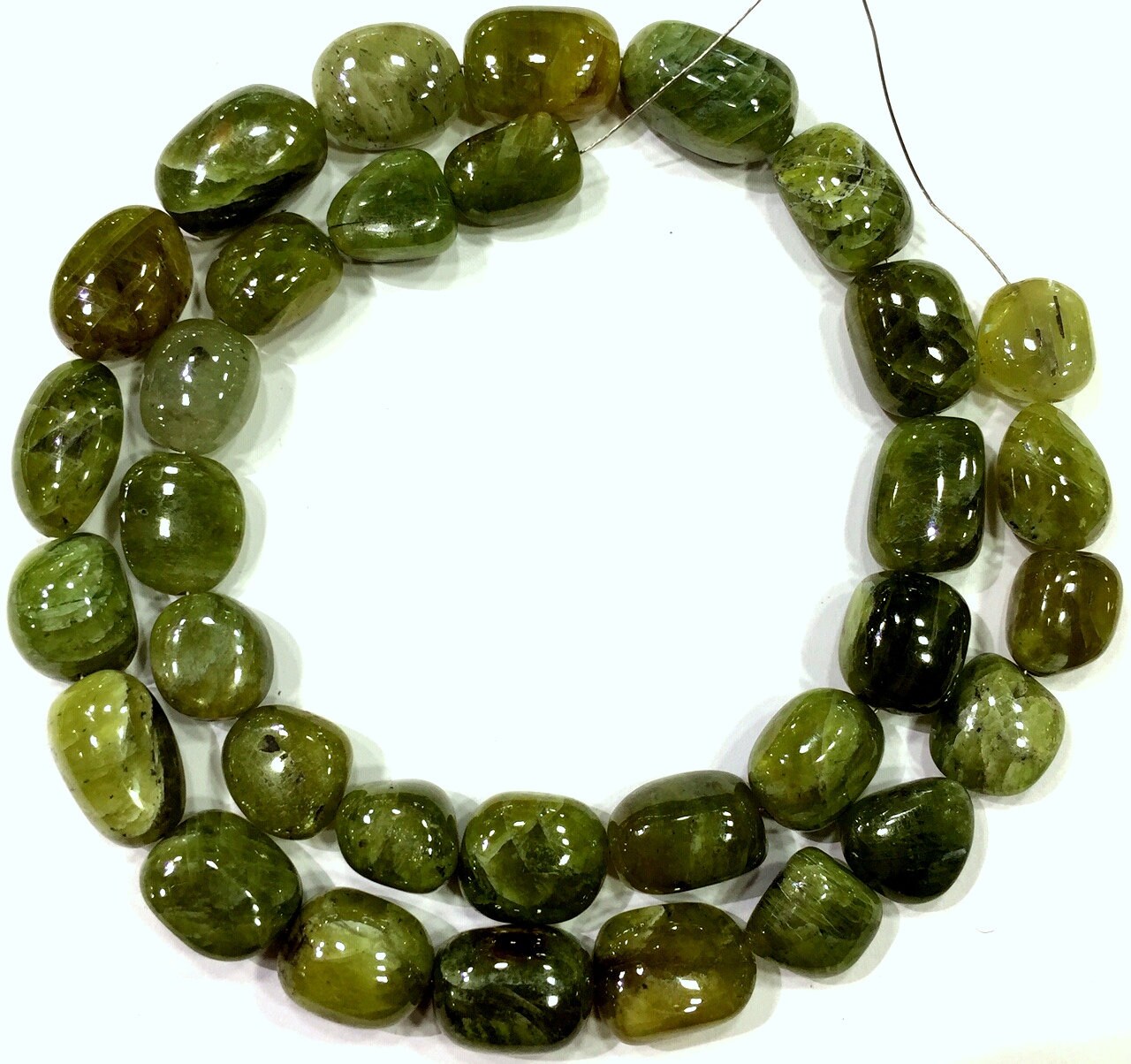 Extremely Rare~natural Green Sapphire Smooth Nuggets Beads Free Form Nuggets Polished Nuggets Beads Luster Green Sapphire Gemstone Beads.