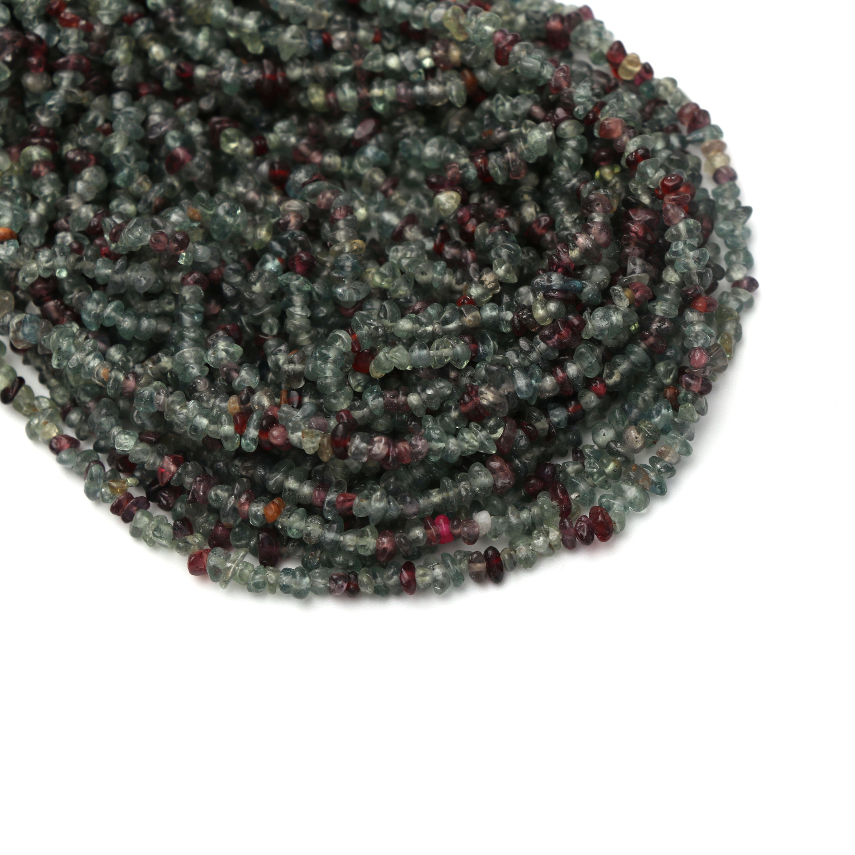 Natural Songea Sapphire Chip Beads, 2 Mm To 5 Mm 18" Precious Stone Beads/gemstone Beads/chips/nuggets