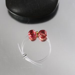 Padparadscha Sapphire Coin Nugget Beads - Pair -  5 mm