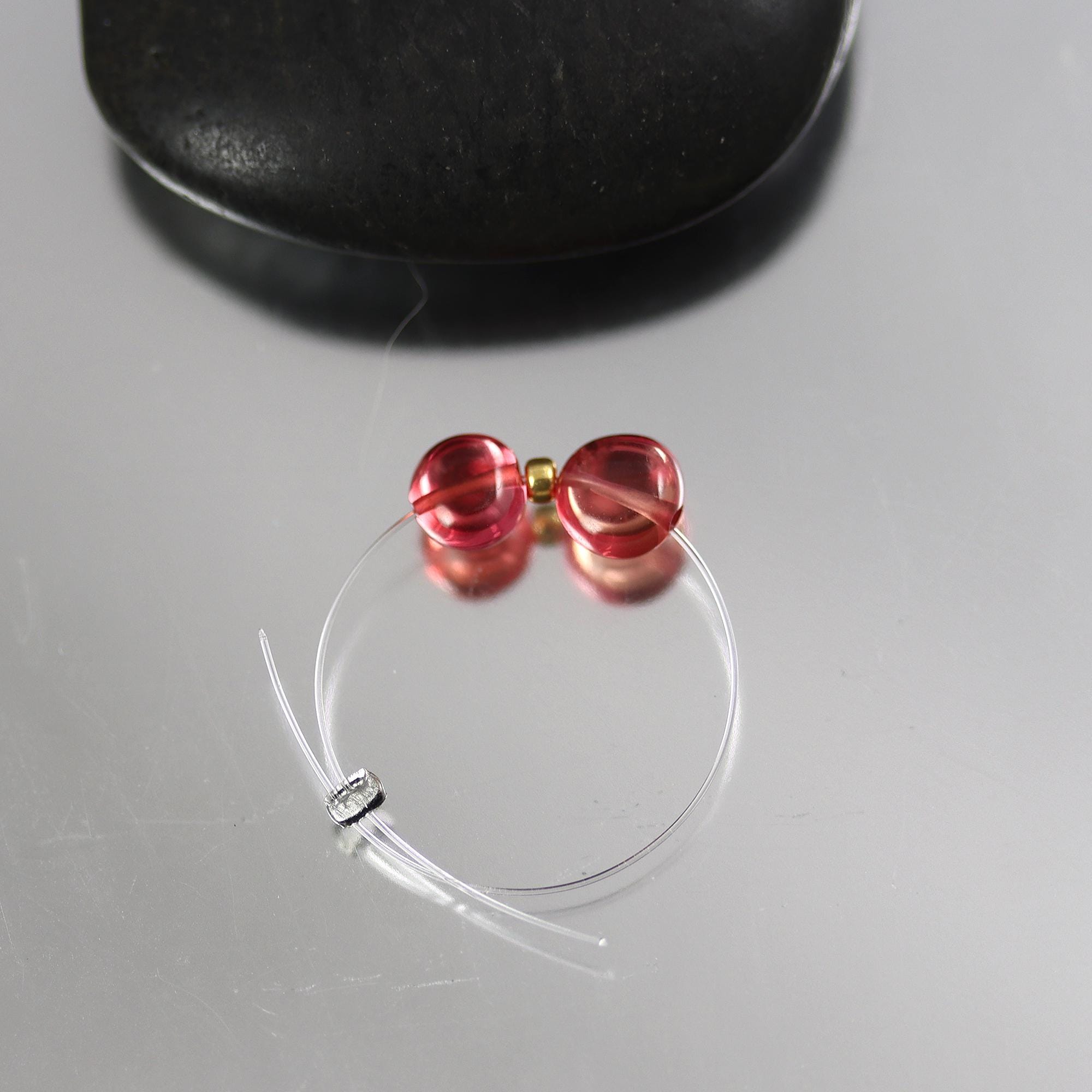Padparadscha Sapphire Coin Nugget Beads - Pair - 5 Mm