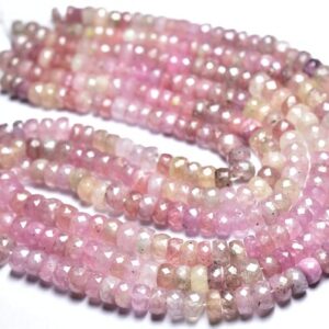 Sapphire Rondelle Beads - 6.2 Inches - Natural Beautiful Faceted Sapphire Rondelle - Size Is 5 - 6 Mm #2791