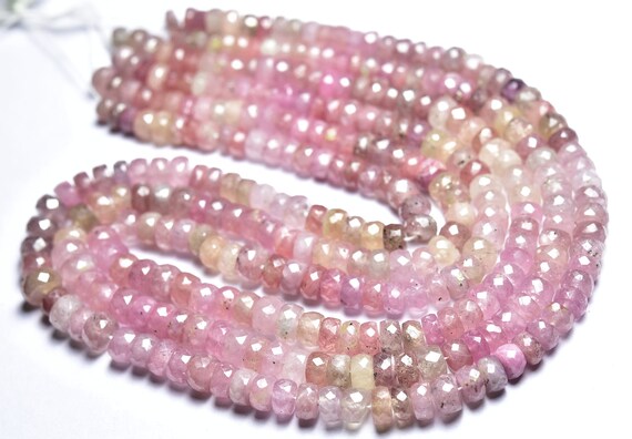 Sapphire Rondelle Beads - 6.2 Inches - Natural Beautiful Faceted Sapphire Rondelle - Size Is 5 - 6 Mm #2791