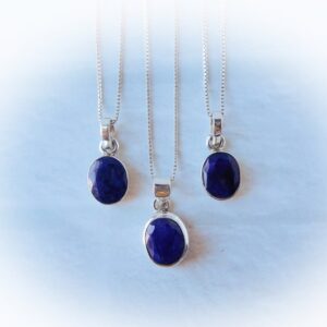 Sapphire Necklace Sterling Silver • Sapphire Pendant • Sterling Sapphire Necklace • Blue Sapphire Pendant • September Birthstone • Gift Sapphire Necklace Sterling Silver • Sapphire Pendant • Sterling Sapphire Necklace • Blue Sapphire Pendant • September Birthstone • Gift