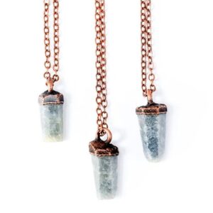 Raw Sapphire Necklace | Raw Sapphire Crystal Pendant | Rough Sapphire Crystal Pendant | Raw Crystal Pendant | Raw Blue Mineral Necklace