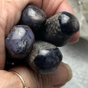 Rare Polished AAA Star Sapphire Faceted Mini Wand - The Stone for Spiritual Enlightenment and Inner Peace