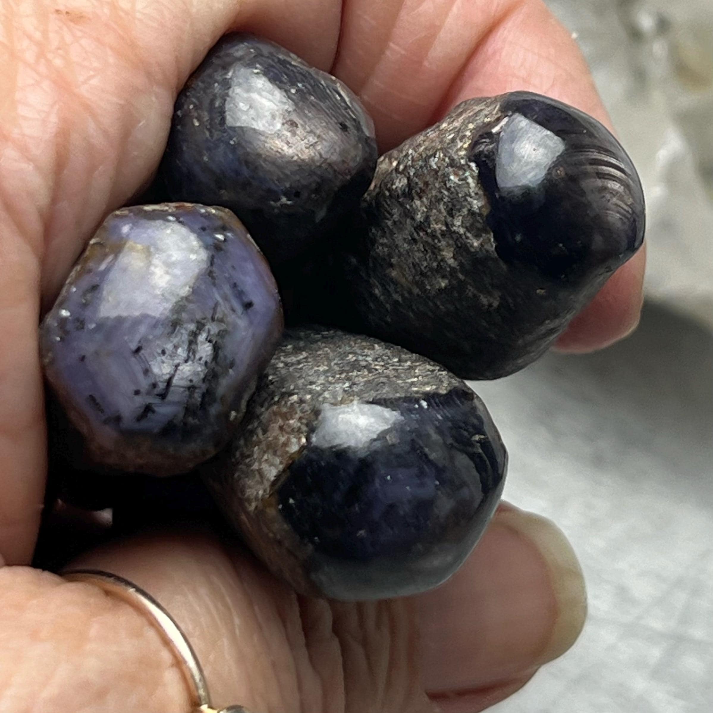Rare Polished Aaa Star Sapphire Faceted Mini Wand - The Stone For Spiritual Enlightenment And Inner Peace