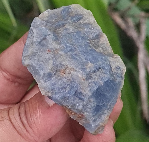 Raw Blue Sapphire Chunk, Mozambique Gemstone Specimen