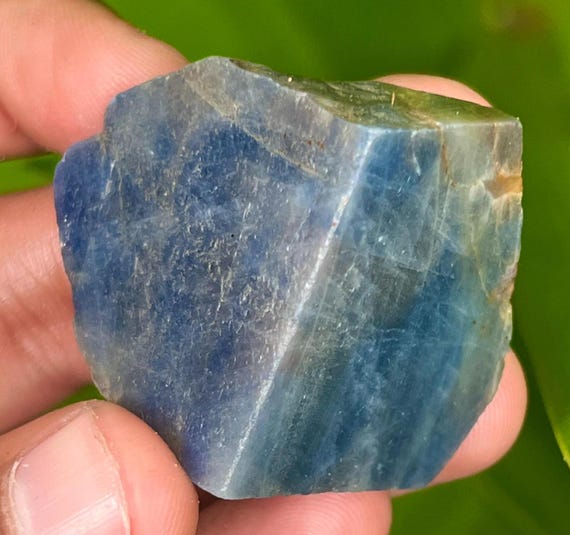 Raw Blue Sapphire Crystal, Untreated Gemstone Specimen, 244.20 Carat