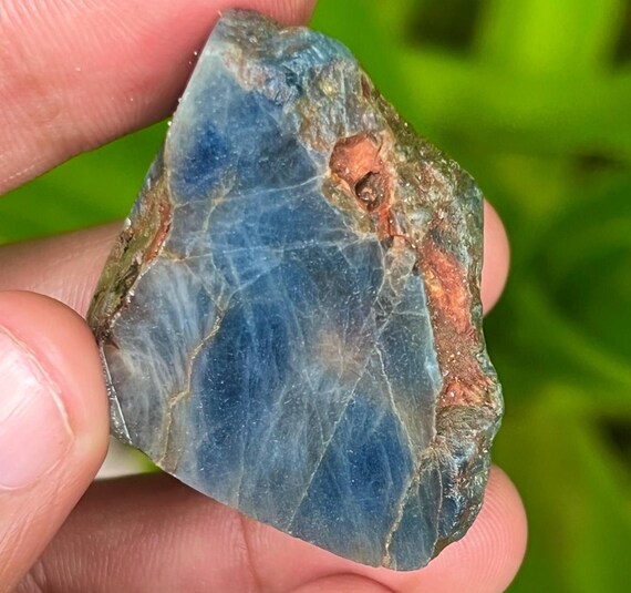 Raw Blue Sapphire Stone: Natural Untreated Healing Crystal, 239.65 Carat Raw Blue Sapphire Stone: Natural Untreated Healing Crystal, 239.65 Carat