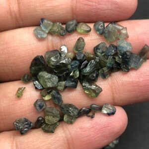 Natural Green Sapphire Rough Lot | Transparent Raw Mineral Uncut Stone 5–8mm Natural Green Sapphire Rough Lot | Transparent Raw Mineral Uncut Stone 5–8mm