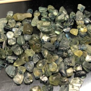 Natural Green Sapphire Rough Lot | Raw Mineral Uncut Stone 3–5mm Natural Green Sapphire Rough Lot | Raw Mineral Uncut Stone 3–5mm