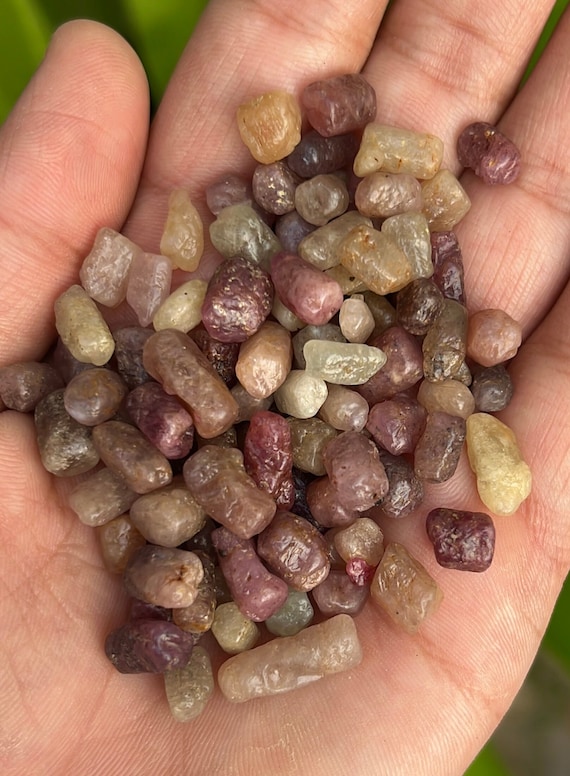 Natural Multi Sapphire Raw Crystals: Untreated Healing Gemstones