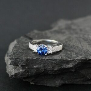 6mm Blue Sapphire ring Genuine Lab Grown sapphire engagement rings Sapphire rings for women Real Sapphire wedding rings september birthstone 6mm Blue Sapphire ring Genuine Lab Grown sapphire engagement rings Sapphire rings for women Real Sapphire wedding rings september birthstone