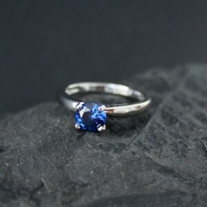 6mm Blue Sapphire ring Genuine Lab Grown sapphire engagement rings Sapphire rings for women Real Sapphire wedding rings september birthstone 6mm Blue Sapphire ring Genuine Lab Grown sapphire engagement rings Sapphire rings for women Real Sapphire wedding rings september birthstone